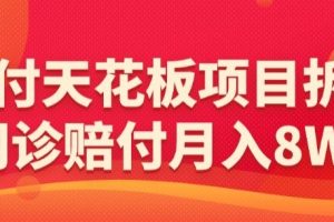 赔付天花板项目拆分，网诊赔付月入8W+-【仅揭秘】