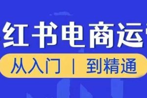 小红书电商运营课，从入门到精通，带你抓住又一个赚钱风口